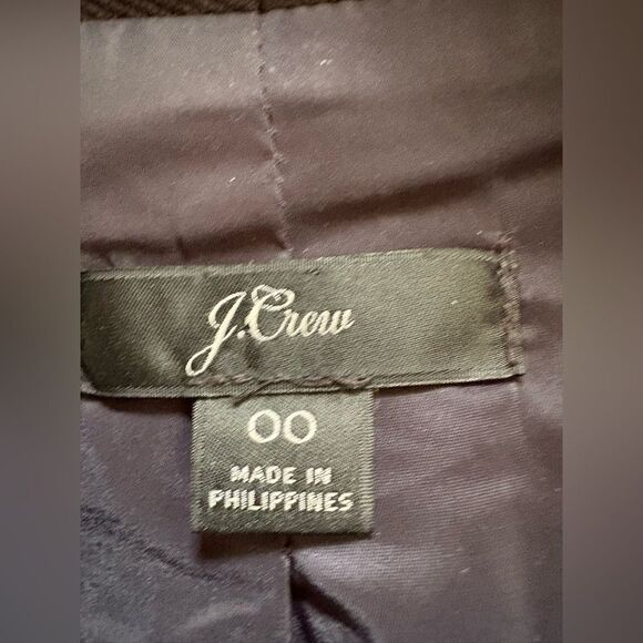 J. Crew Going Out Stretch Twill Blazer
Women Sz  00 Black Open Front
Career - Picture 8 of 10